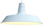 Lampa Luca industrialna biała wisząca  - Invicta Interior 1