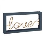 Lampa napis LED Love niebieska - Atmosphera 1