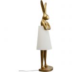 Lampa podłogowa Animal Rabbit złota biała 150 cm - Kare Design 5