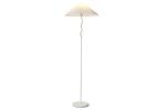 Lampa podłogowa biała z plisowanym kloszem - Item International 2