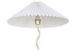 Lampa podłogowa biała z plisowanym kloszem - Item International 3