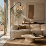 Lampa podłogowa Bloom z plecionką wiedeńską - Item International 2