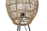 Lampa podłogowa Boho rattanowa 128 cm 2