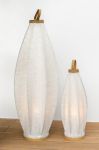 Lampa podłogowa Latarnia Boho 100 cm z lnu - Item International 3
