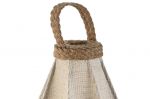 Lampa podłogowa Latarnia Boho 60 cm z lnu - Item International 4