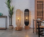 Lampa podłogowa Sumba handmade drewniana - Item International 2