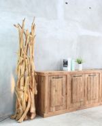 Lampa podłogowa Woodland drewniana - Item International 2