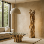 Lampa podłogowa Woodland drewniana - Item International 2