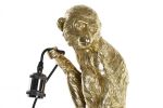 Lampa podłogowa z małpką złota 2