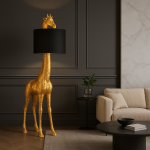 Lampa podłogowa Żyrafa złota 180 cm  - J-Line 2