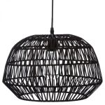 Lampa rattanowa Boho czarna - Atmosphera 1