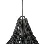 Lampa rattanowa Boho czarna XL - Bazar Bizar 3