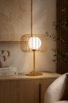 Lampa Retro Wire złota stołowa - Inart 3