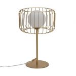 Lampa Retro Wire złota stołowa - Inart 1