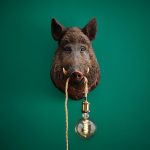 Lampa ścienna kinkiet Dzik brązowy - Werner Voss 4