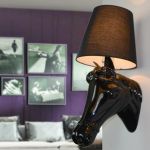 Lampa ścienna Kinkiet Horse czarny 2