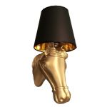 Lampa ścienna Kinkiet Horse złota 1