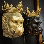 Lampa ścienna kinkiet King Kong złota 3