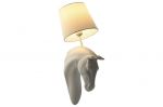 Lampa ścienna kinkiet Koń biały vintage - Item International 2