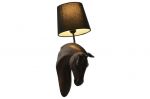 Lampa ścienna kinkiet Koń brązowy vintage  - Item International 2