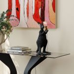 Lampa stołowa Animal Kangaroo czarna 46cm - Kare Design 8