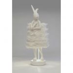 Lampa stołowa Animal Rabbit biała futerkowa 68 cm - Kare Design 4