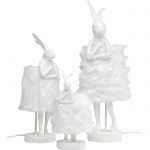 Lampa stołowa Animal Rabbit biała futerkowa 68 cm - Kare Design 3