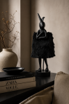 Lampa stołowa Animal Rabbit czarna futerkowa 68 cm - Kare Design 3