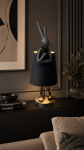 Lampa stołowa Animal Rabbit czarna matowa 68cm - Kare Design 3