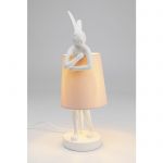 Lampa stołowa Animal Rabbit różowa 50cm - Kare Design 6