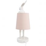 Lampa stołowa Animal Rabbit różowa 50cm - Kare Design 5