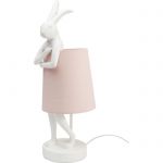 Lampa stołowa Animal Rabbit różowa 50cm - Kare Design 3