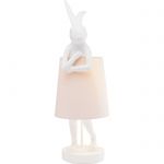 Lampa stołowa Animal Rabbit różowa 68 cm - Kare Design 1
