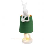 Lampa stołowa Animal Rabbit zielona 68cm - Kare Design 1