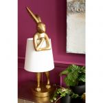 Lampa stołowa Animal Rabbit złota 88cm - Kare Design 8