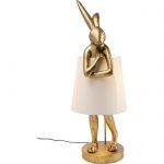 Lampa stołowa Animal Rabbit złota 88cm - Kare Design 1