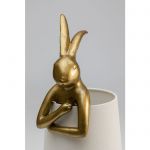 Lampa stołowa Animal Rabbit złoto biała 50cm - Kare Design 7