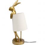Lampa stołowa Animal Rabbit złoto biała 50cm - Kare Design 5