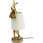 Lampa stołowa Animal Rabbit złoto biała 50cm - Kare Design 4