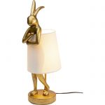 Lampa stołowa Animal Rabbit złoto biała 50cm - Kare Design 3