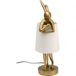 Lampa stołowa Animal Rabbit złoto biała 50cm - Kare Design 2
