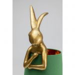 Lampa stołowa Animal Rabbit złoto zielona 68cm - Kare Design 7
