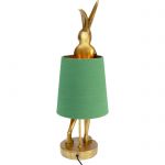 Lampa stołowa Animal Rabbit złoto zielona 68cm - Kare Design 6