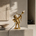 Lampa stołowa Anioł ze strzałą złota - Item International 2