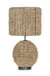 Lampa stołowa Bali Beads z drewnianych pereł - Item International 1