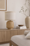 Lampa stołowa Bamboo ażurowa  - Item International 3