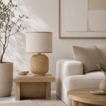 Lampa stołowa Bamboo ażurowa  - Item International 2