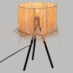 Lampa stołowa Boho Havana z rafii - Atmosphera 3