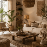 Lampa stołowa Boho Havana z rafii - Atmosphera 2