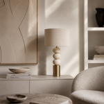 Lampa stołowa Bubble marmur beige 2